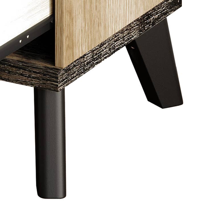 Emersyn 5 Drawer Chest with Smooth-Glide Drawers and Natural Woodgrain, Natural Oak, Easy Assembly for wholesale on Faire8