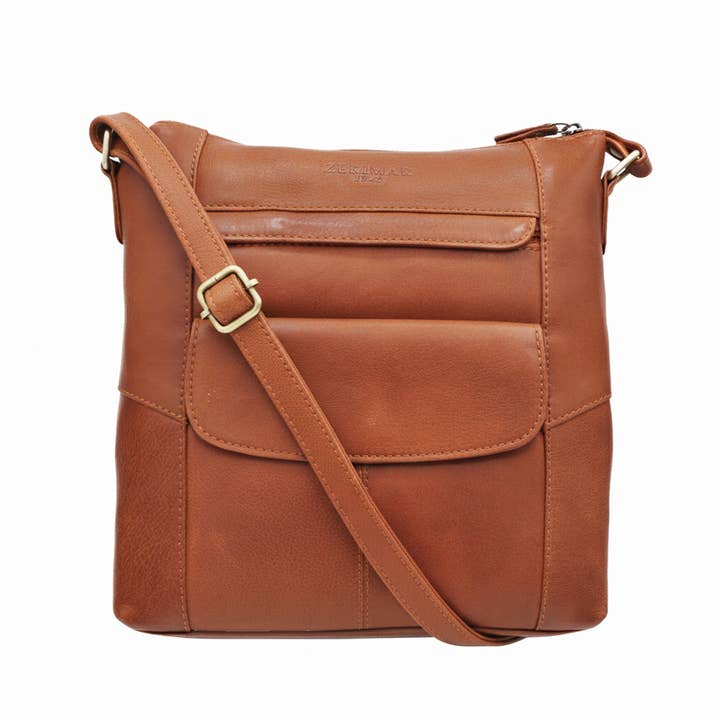 Zerimar Umhängetasche 100% Leder Maße: 27x24x7 cm für den Großhandel von Zerimar 1942