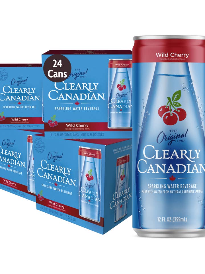 Wild Cherry 24 Pack for wholesale by Clearly Canadian Sparkling Water