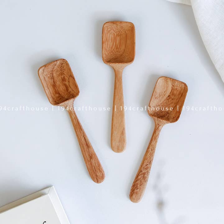 Handcarved Wooden Spoon, Coffee, Tea Spoon - Measuring Spoon for wholesale by 194 Craft House