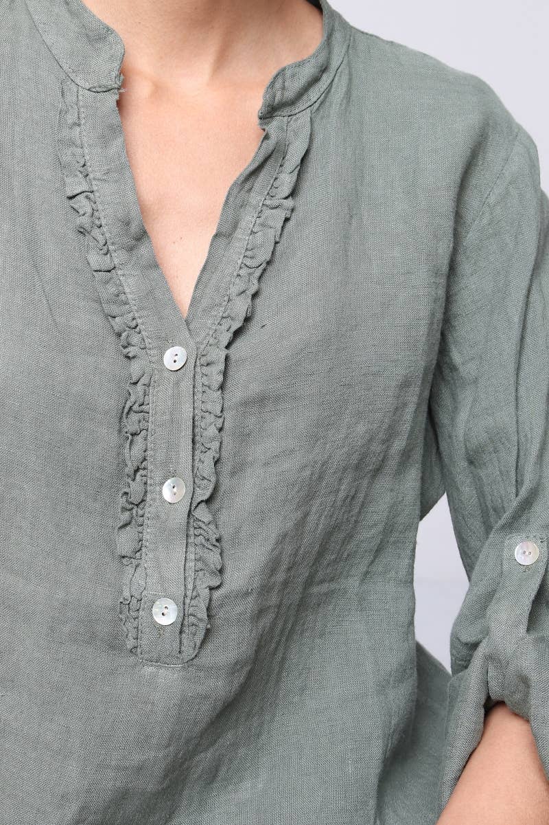 LÉA & LUC – wholesale Blus - Dam – Blus i 100 % linne REF. 664959