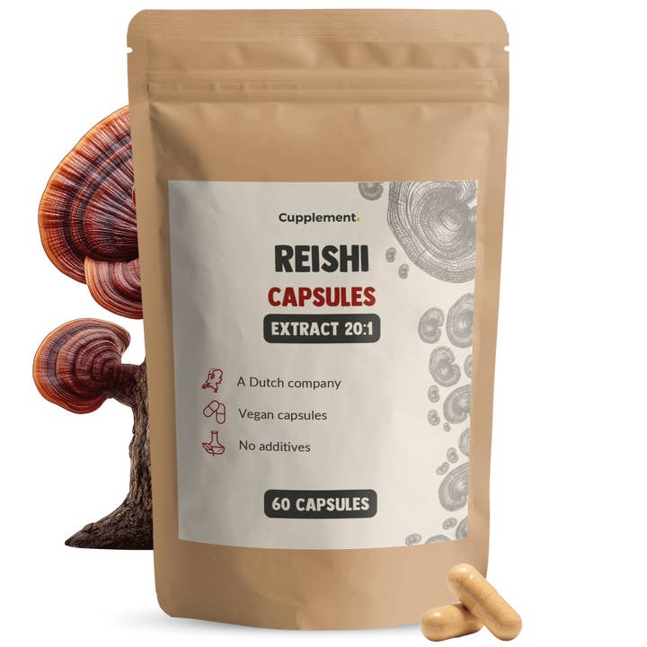 Reishi-ekstrakt 400 mg kapsler 60 kapsler for engroshandel hos Cupplement b.v.