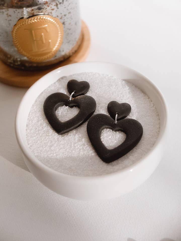 Pendientes colgantes en forma de corazón para venta al por mayor de Muni Muni