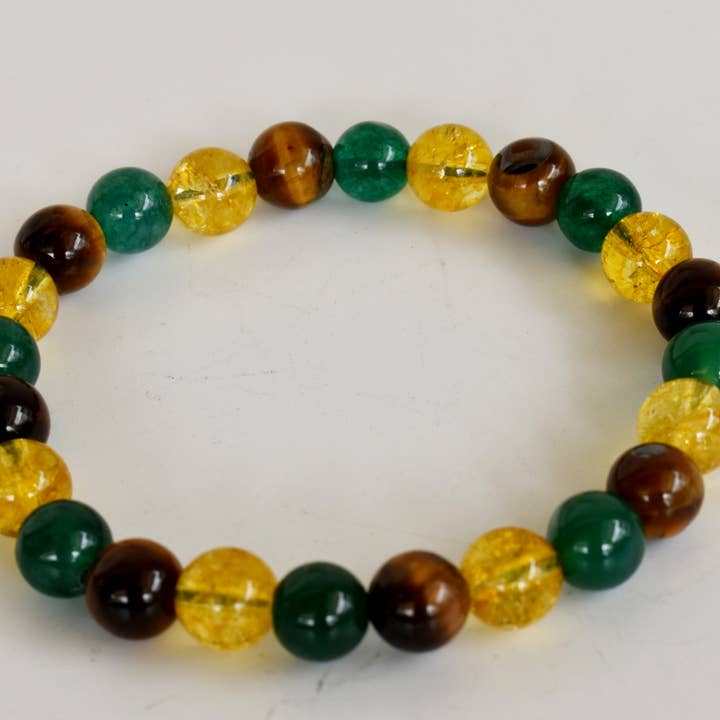 Soothing Crystals - Wholesale Beaded Bracelet - Healing Bracelets | GOOD FORTUNE | Gemstone Crystal Bracelet