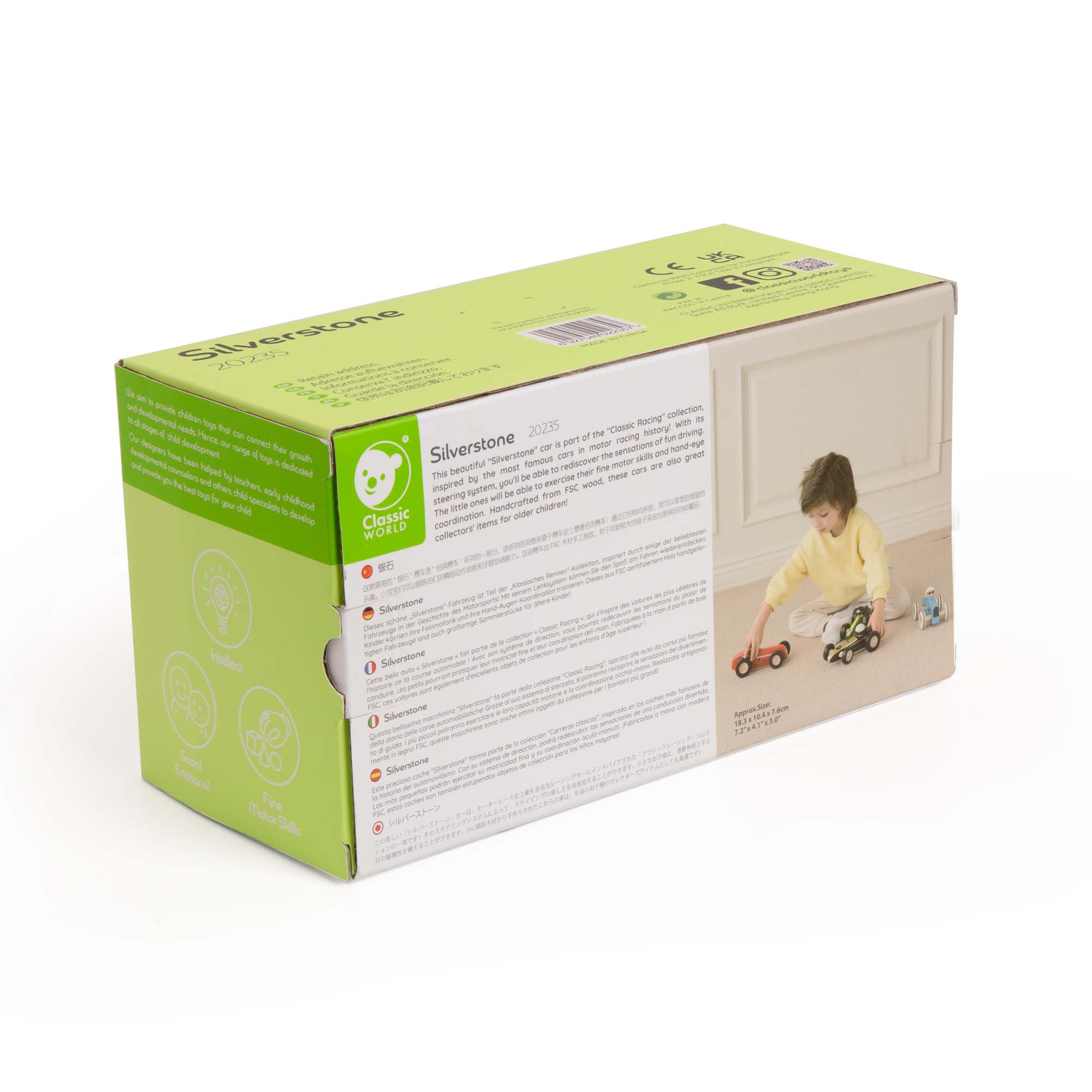 Hippychick – wholesale Toy car/truck – Child – Classic World - Car Silverstone4