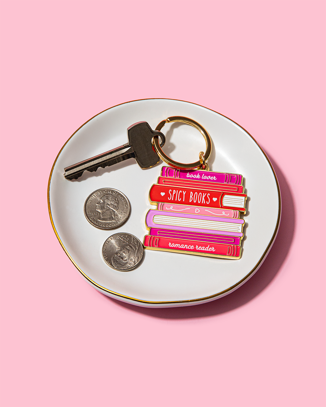 Brittany Paige - Wholesale Keychain - Women's - Spicy Romance Books Enamel Keychain Bag Charm2