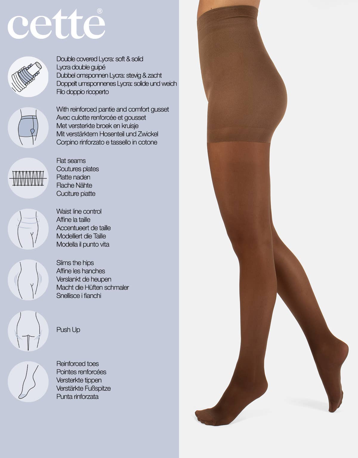 Cette - Wholesale Tights - Women's - Sheer Shaping Tights, Control Tights, Control Body Pantyhose19