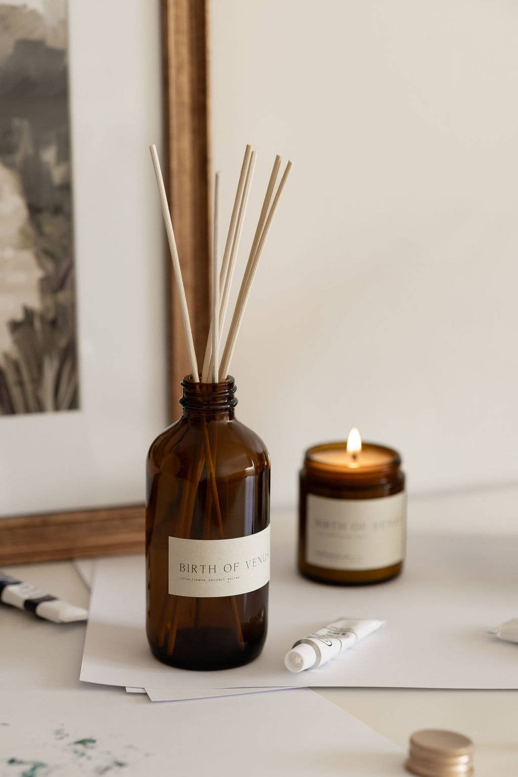 Poet Farm Co. - Wholesale Reed Diffuser - Masterpiece Reed Diffuser - Birth of Venus 1