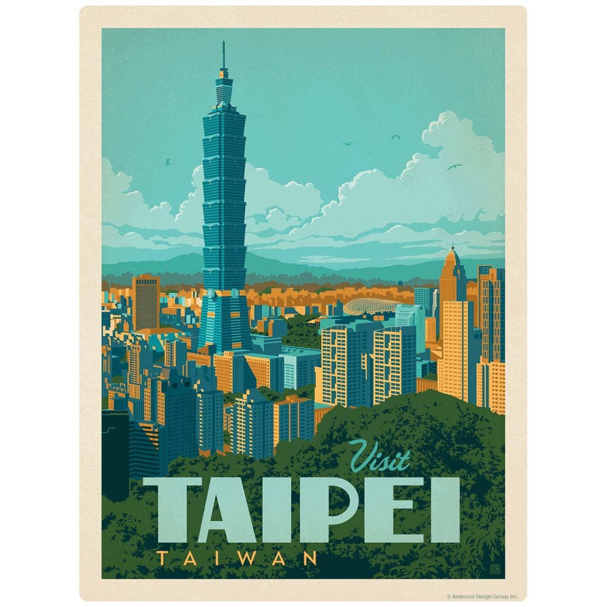RetroPlanet - Wholesale Wall Decal/Stickers - Visit Taipei Taiwan Wall Decal0