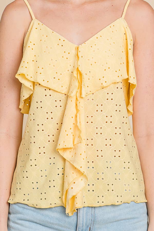 Culture Code - Wholesale Camisole - Women's - CJC1509 - DOUBLE DRAPE RUFFLE CAMI10