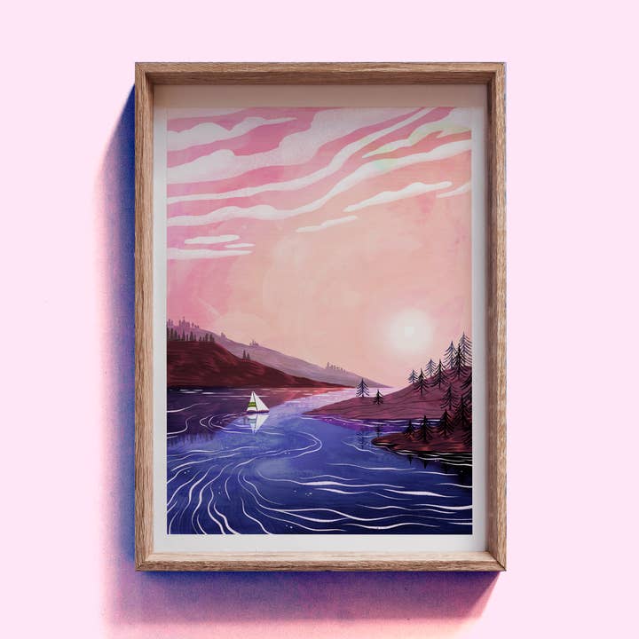 Daybreak Giclee Art Print for wholesale by Hello Grimes