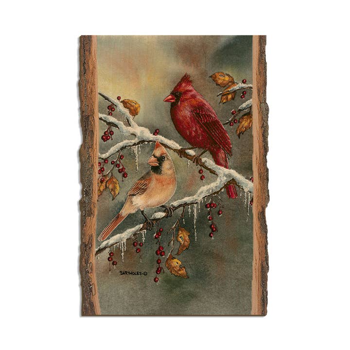 Bartholet's Winter Cardinals - Live Edge for wholesale by DaydreamHQ