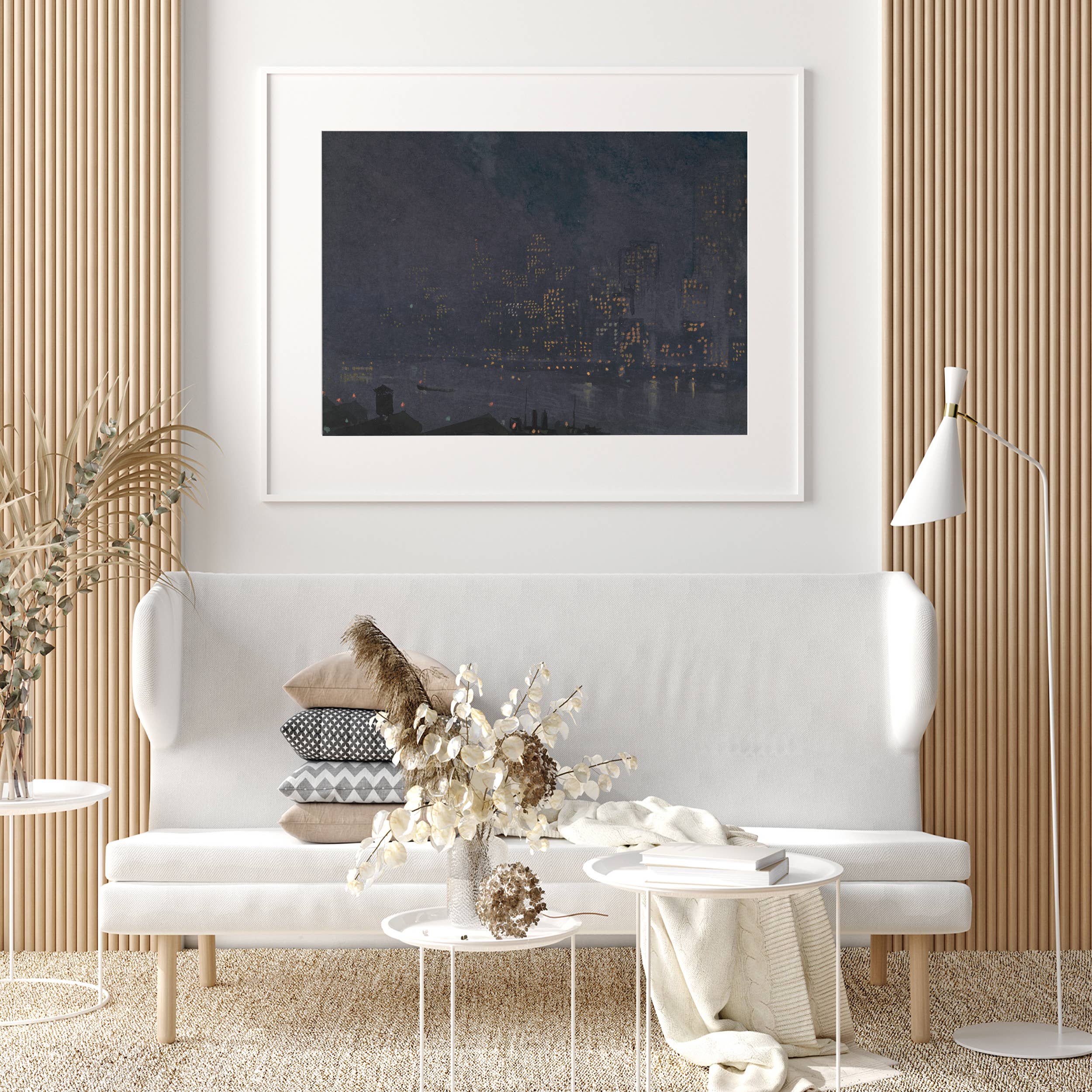 Sugar & Canvas - Vendita all'ingrosso Stampa artistica - Stampa artistica vintage City Skyscaper Night Skyline VP1668