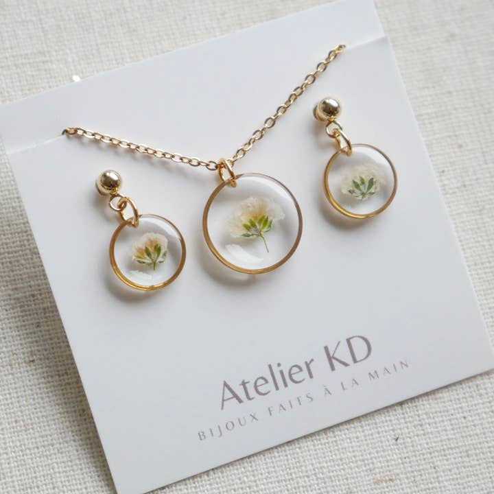 Gigi-Set weiß - rund (klein) für den Großhandel von Kimberley Dubé Atelier