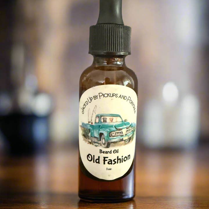 Huile à barbe Old Fashion pour la vente par Pickups And Ponytails