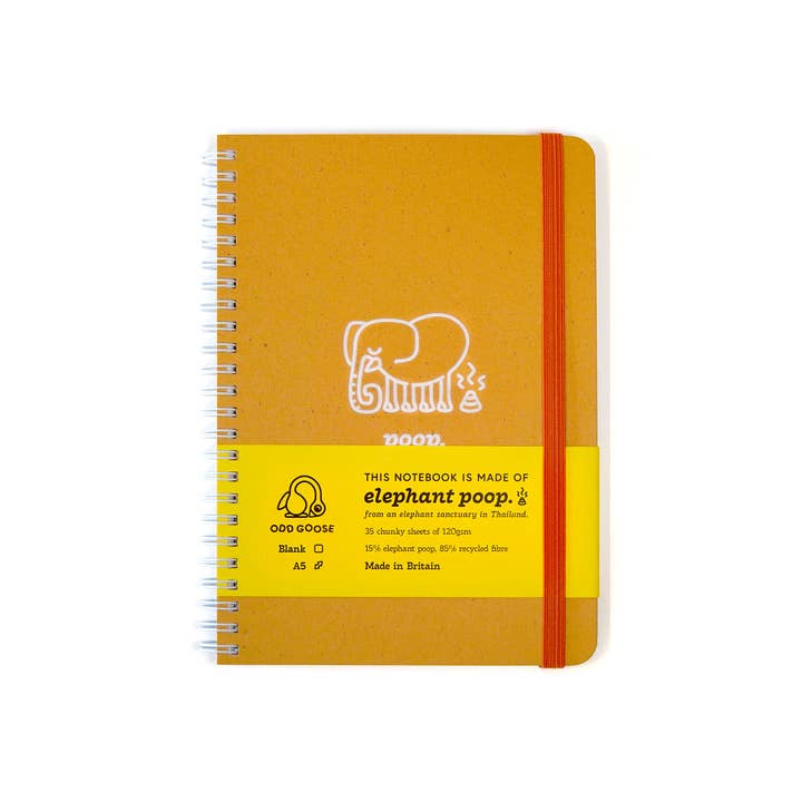 Odd Goose - Wholesale Notebook - Elephant Poop Foil Printed Notebook