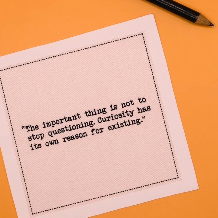 Five Star Napkins Inc. - Wholesale Disposable Napkin - Einstein Quotes - White Cotton Cocktail Napkins x 502