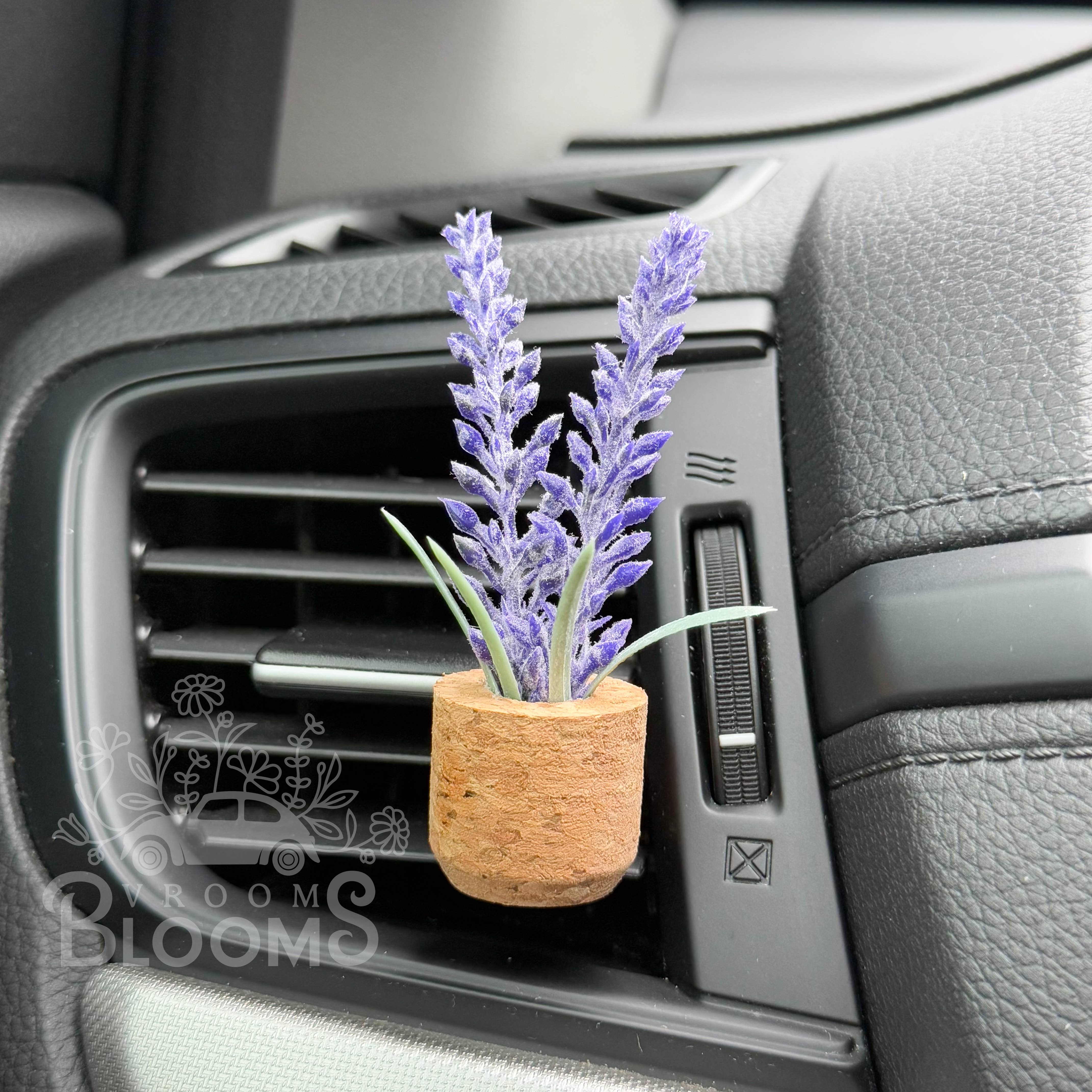 Vroom Blooms - Wholesale Car Freshener - Unisex - Lavender Flower Vent Clip Car Air Freshener (Reusable)4