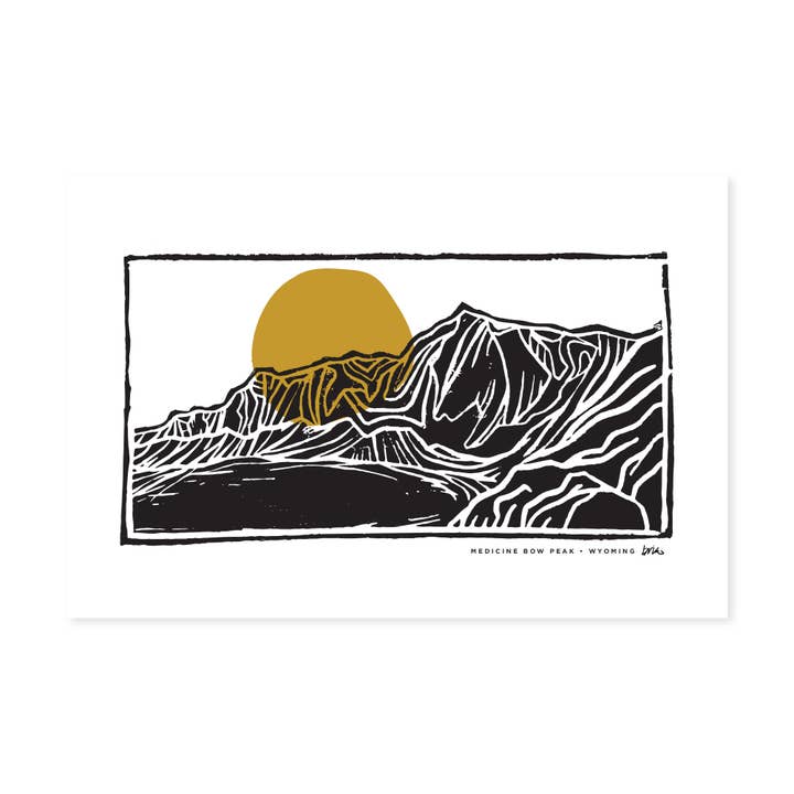 Carved Medicine Bow Print for wholesale by Hammock Fine Art