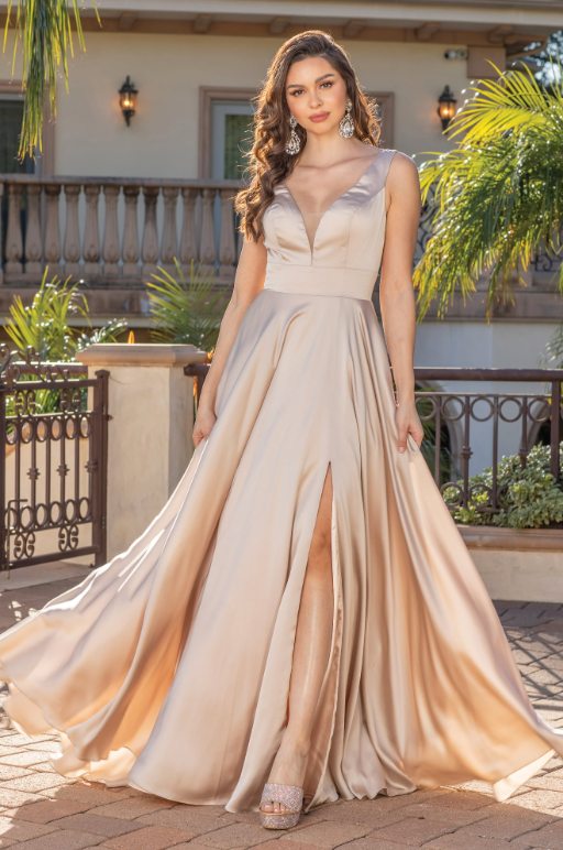 Dancing Queen Dress – wholesale Klänning - Dam – Hög slits och plisserad kjol balklänning3