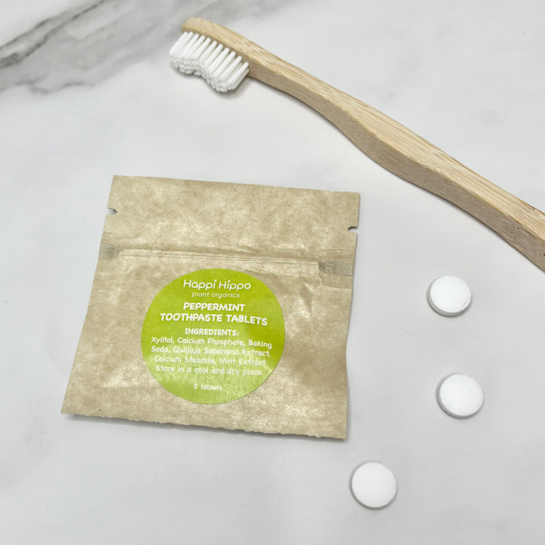 Hippotanicals - Wholesale Toothpaste - Toothpaste Tablet Sample Pack - Peppermint (5 tablets)2