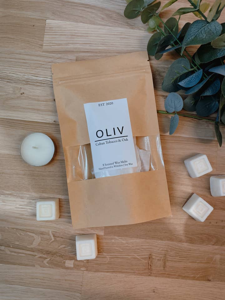 Cuban Tobacco & Oak Wax Melts für den Großhandel von OLIV Homeware