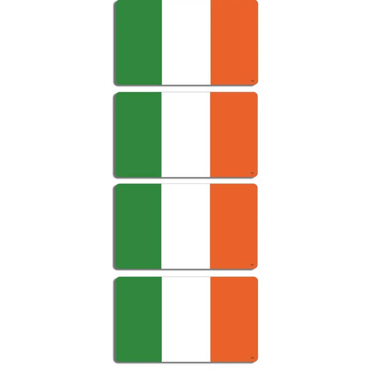 Irish Flag Set of 10 Phone Stickers for wholesale by Humper Bumper