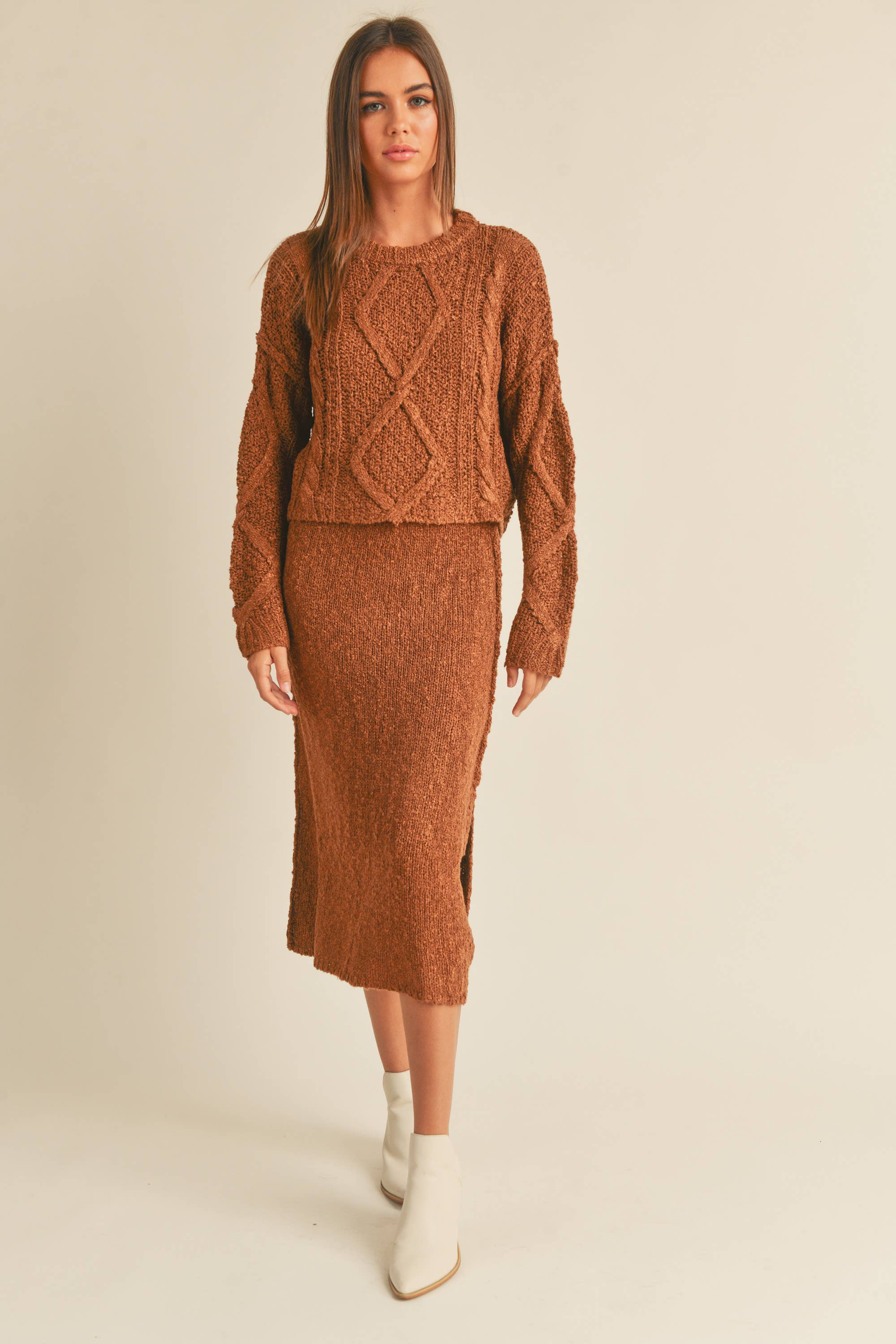 MIOU MUSE - Vente Jupe – femme - JUPE LONGUE EN TRICOT S2781ST8