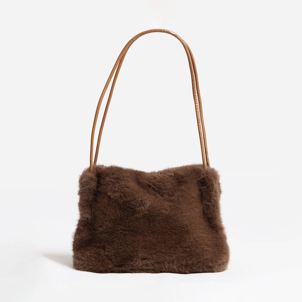 Sensibling Corp. - Vendita all'ingrosso Tracolla - Donna - Borsa a Mano / a Spalla in Finta Pelliccia Solida Mini12