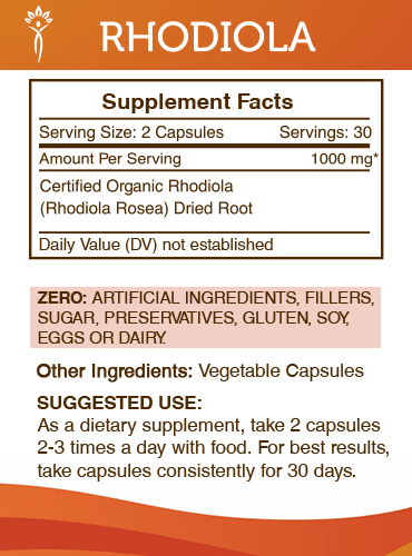 Secrets Of The Tribe - Wholesale Oral Supplement/Vitamin - Rhodiola Capsules1