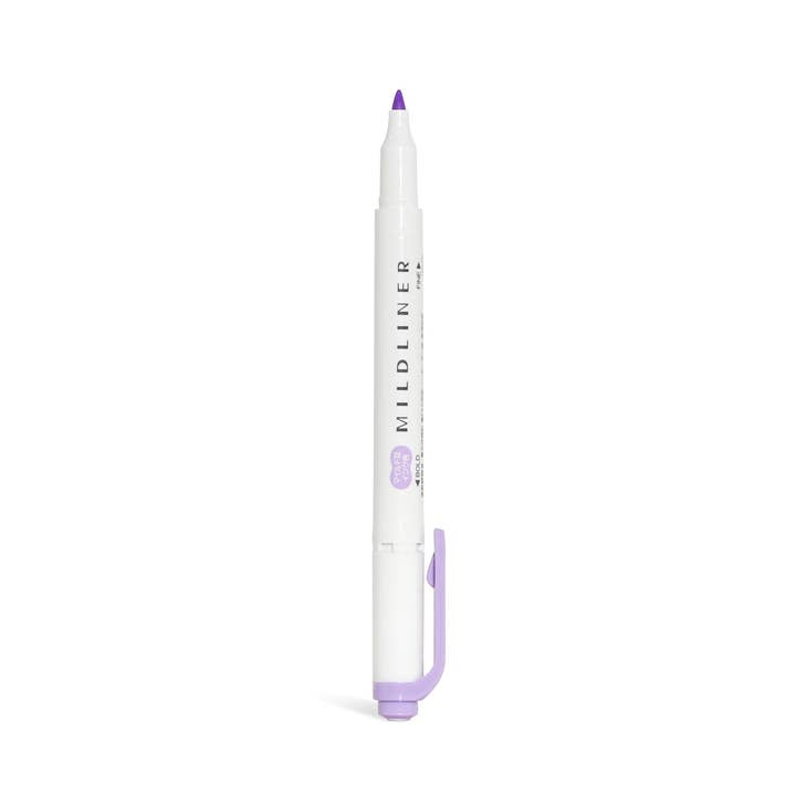 Outlined - Wholesale Highlighter - Zebra Mildliner Highlighter | Dual-Tip - Violet2