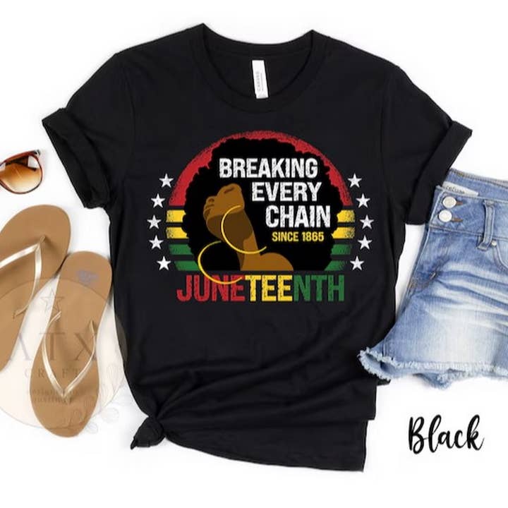 Juneteenth Break Every Chain, Black Owned, Juneteenth Women' for wholesale on Faire