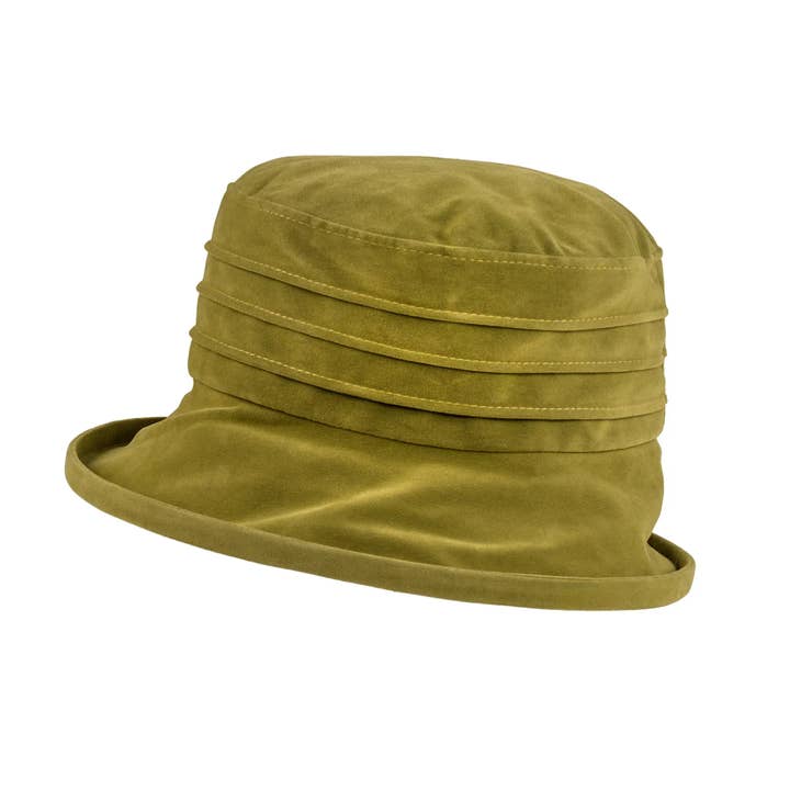 Proppa Toppa Hats - Wholesale Fedora - Women's - Water Resistant Ladies Velour Pin tuck Packable Hat9
