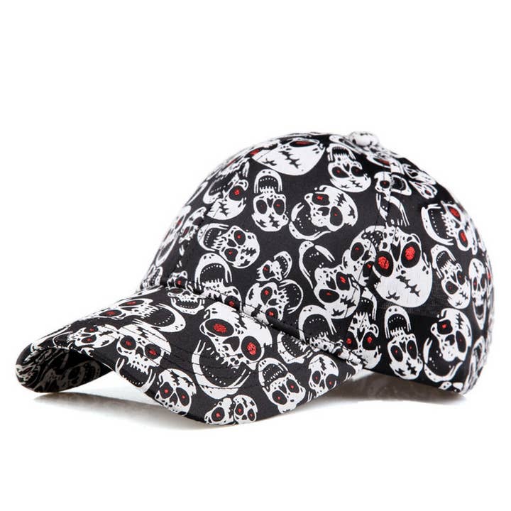 Skull Print Baseball Cap Sun Hat Unisex_CWAH0994 for wholesale by ACCITY