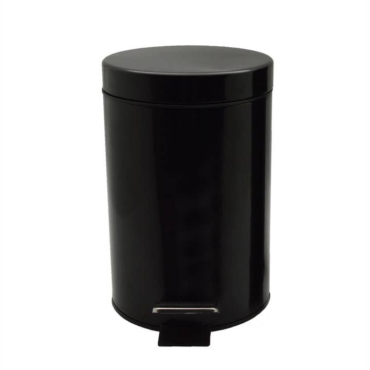 Rinkit Ltd - Wholesale Trashcan/Trash Bin - Harbour Housewares Pedal Bin With Inner Bucket Black 3L4