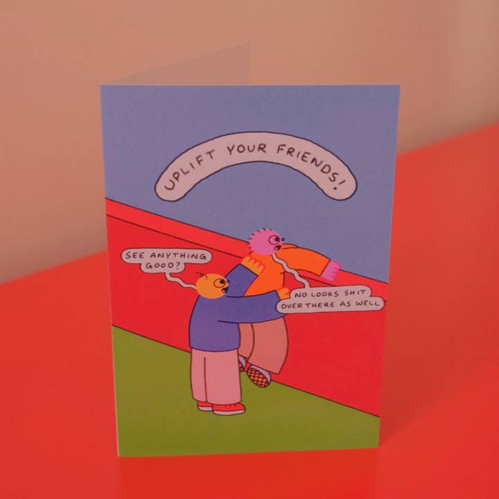 Uplift Your Friends Card for wholesale by Orange Juice For Dinner