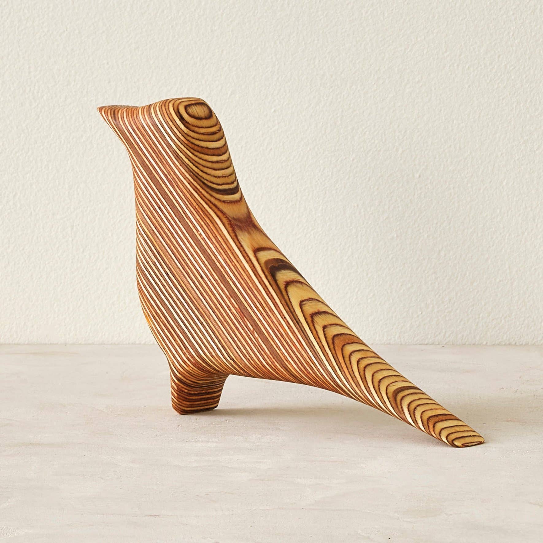 Relic Modern™ | Furniture & Objects - Wholesale Sculpture - Modern Minimalist Walnut and Baltic Birch Robin Sculpture3