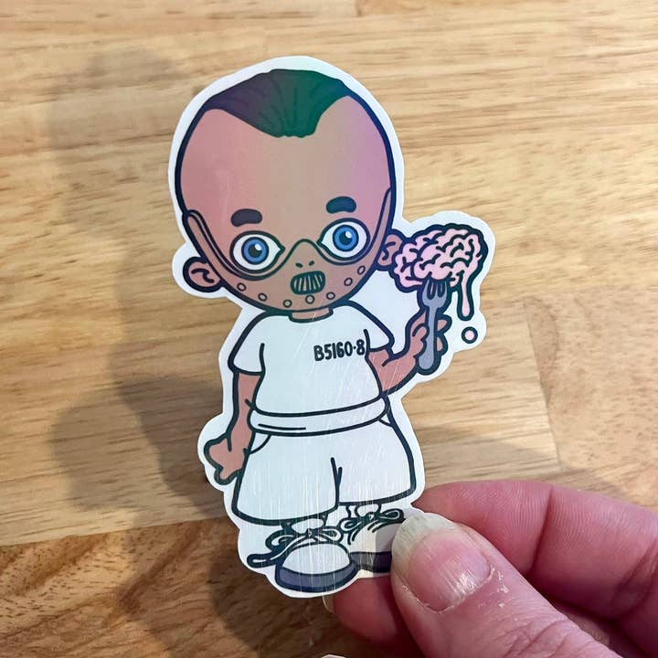 Hannibal, Horreur, Autocollant en vinyle pour la vente par Graceful Darkness, LLC