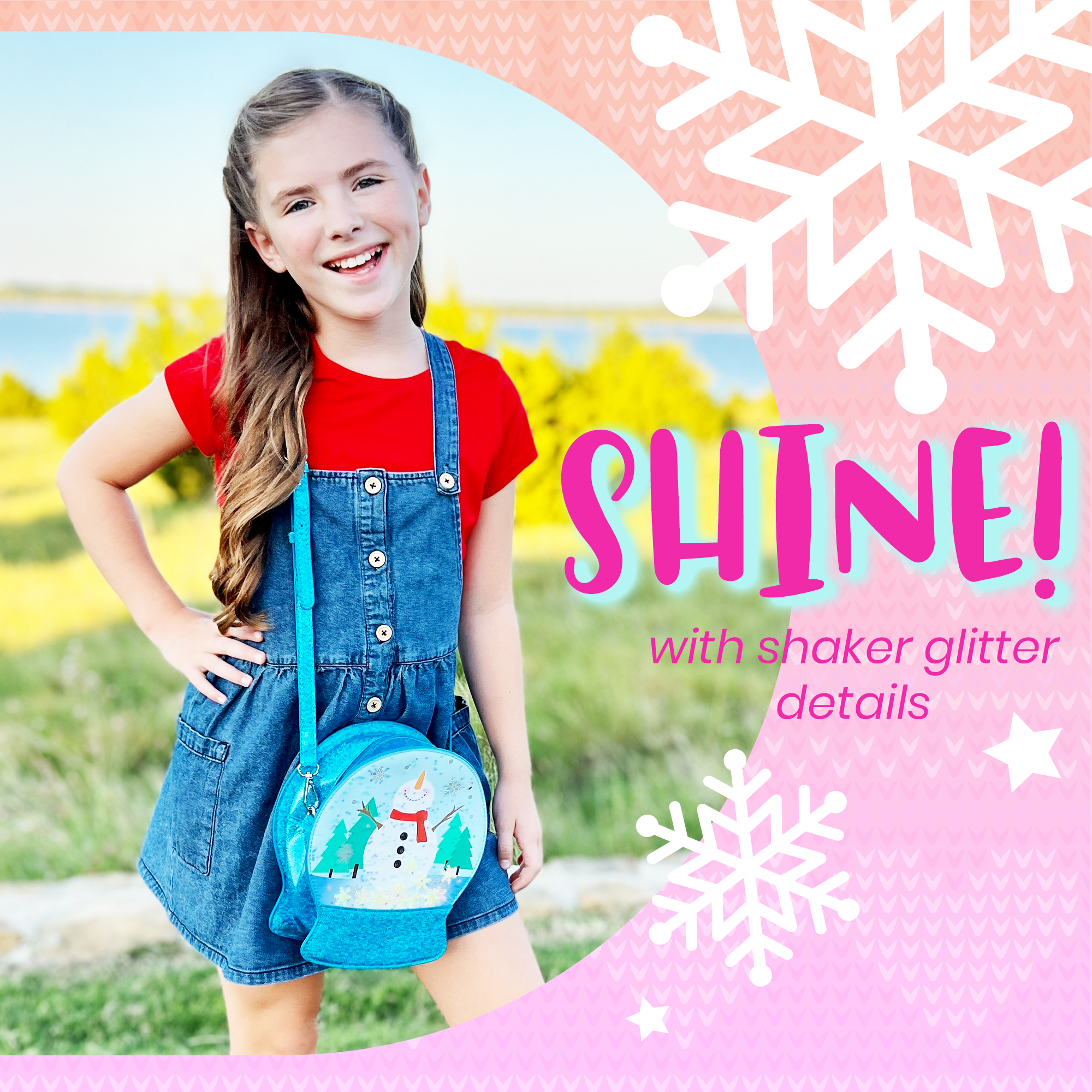 Bewaltz - Venta al por mayor Bolso con asas - Mujer - Bolso de mano con bola de nieve navideña12