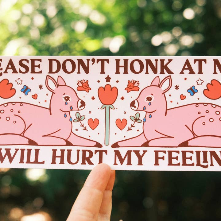 Tender Ghost - Wholesale Sticker - Hurt My Feelings Bumper Sticker1