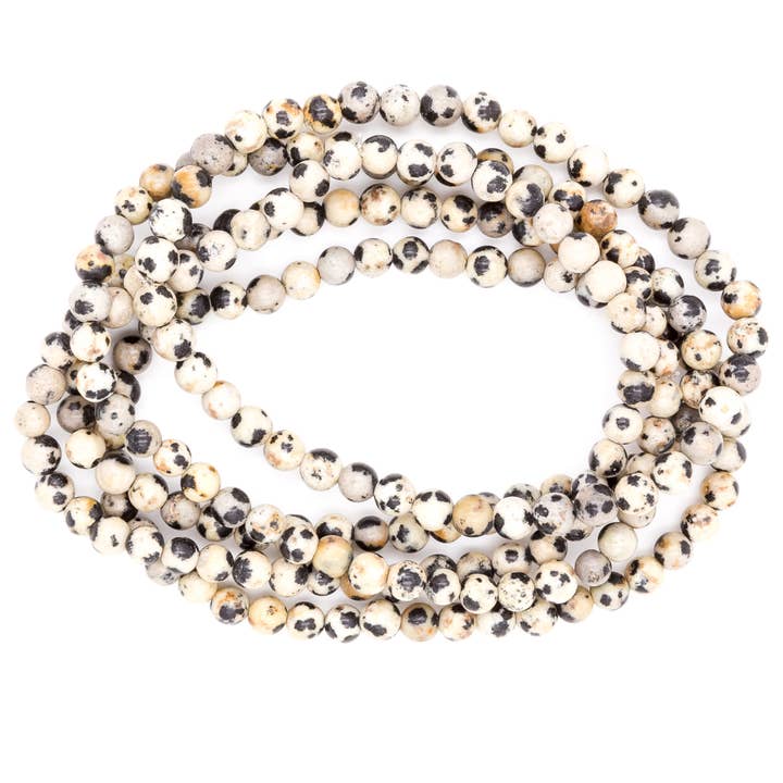 Dalmatian Jasper Gemstone Bracelet for wholesale by Purple Girl Designs