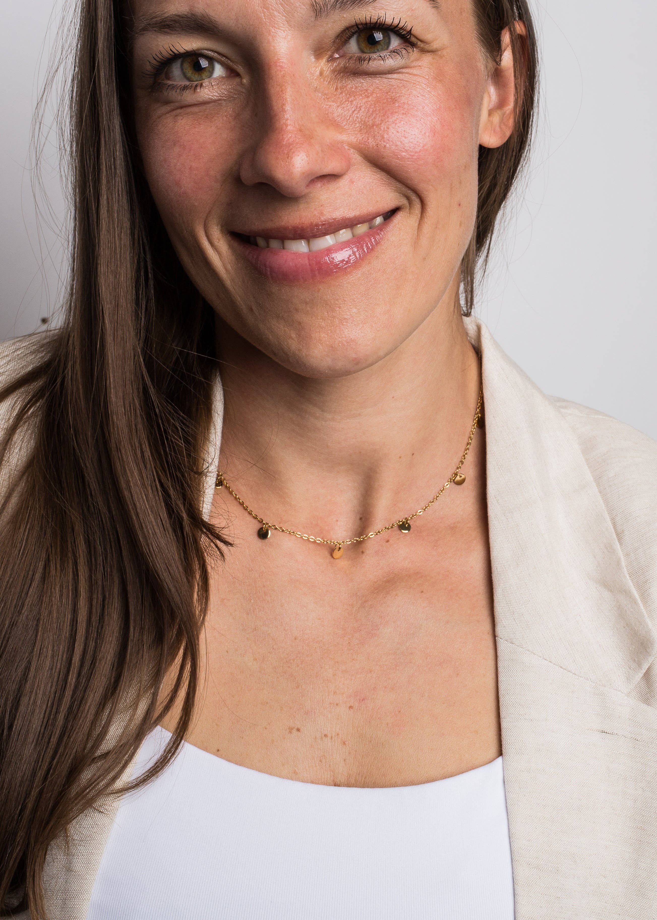 Blackskies - Wholesale Link & Chain Necklace - Harmonie Halskette Gold1