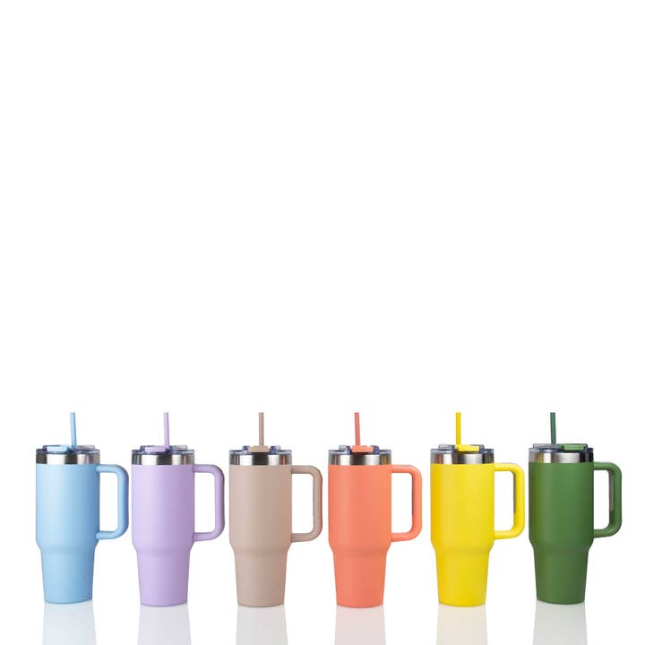 Hogg Outfitters - Wholesale Insulated Mug/Tumbler - 40oz POWDER COATED BIG SWIG TUMBLER - PASTEL COLLECTION