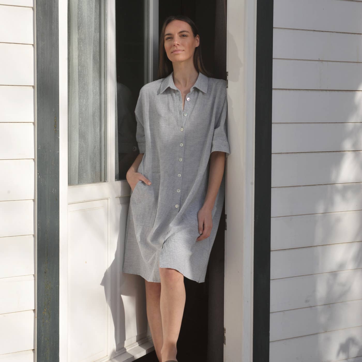 loom.ist – Vestido - Mulher por atacado – Vestido Camisa Mini Sile29