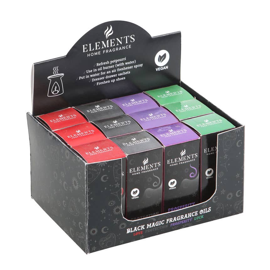 Something Different Wholesale - Wholesale Fragrance Oil - Set of 12 Gothic Black Magic Fragrance Oils in Display1