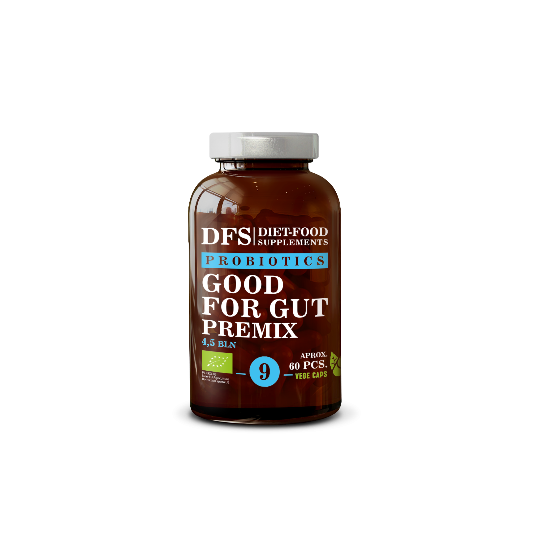 Diet Food – Großhandel Nahrungsergänzungsmittel/Vitamin zum Einnehmen – Probiotic No. 9 Good For Gut Premix 27 g – ca. 60 Kapseln0