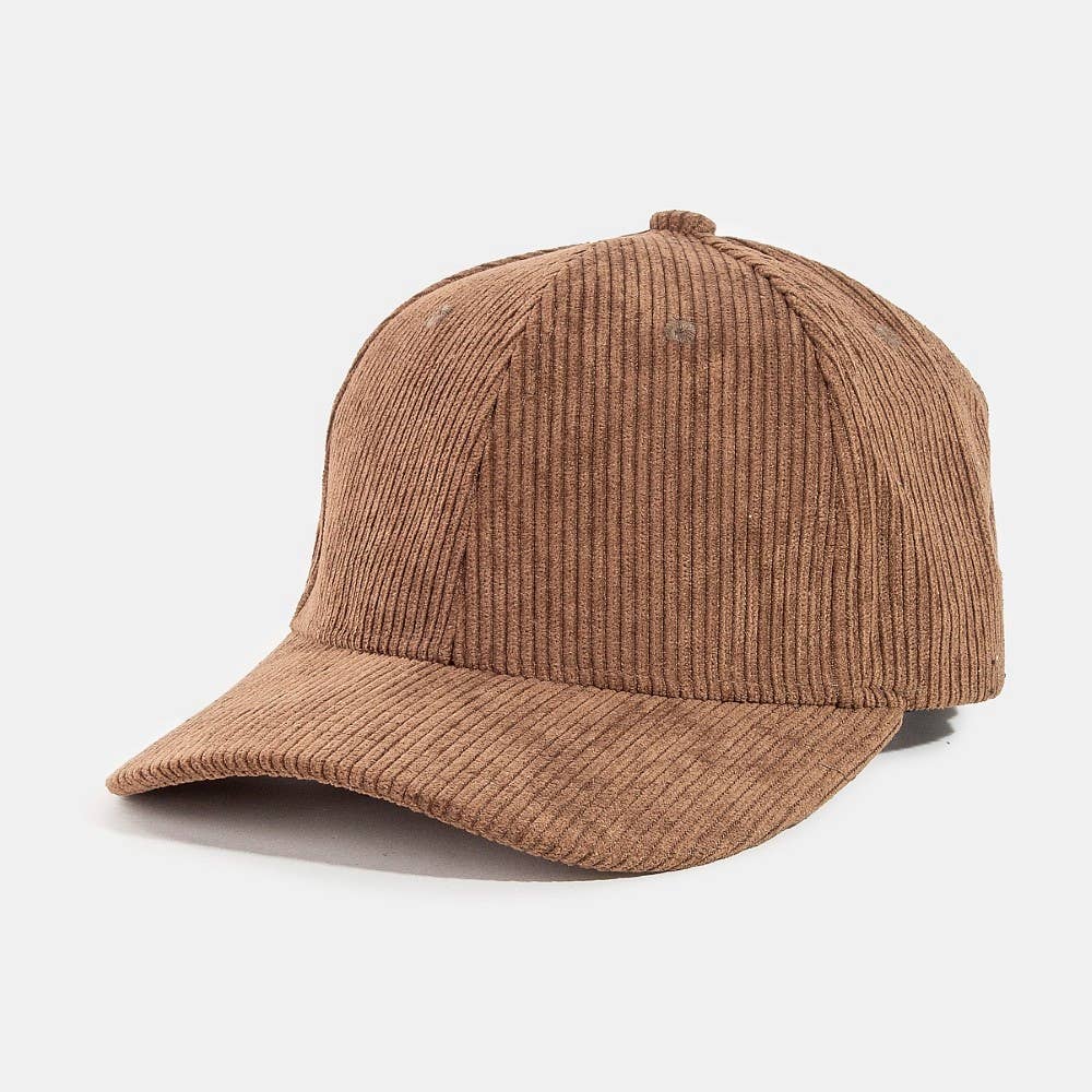 Collections by Fame Accessories - Wholesale Baseball Cap - Women's - Solid Tone Corduroy Trucker Hat1