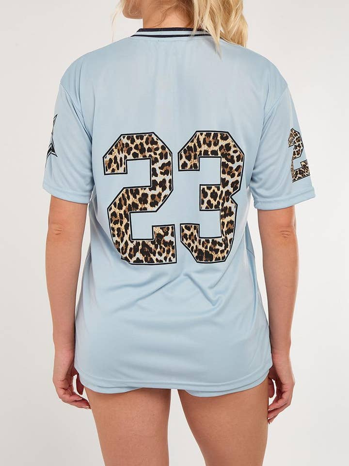 AX Labels - Wholesale Top & Short Set (NOT Loungewear) - Women's - Leopard Print 23 T-Shirt With Shorts Co-ord24