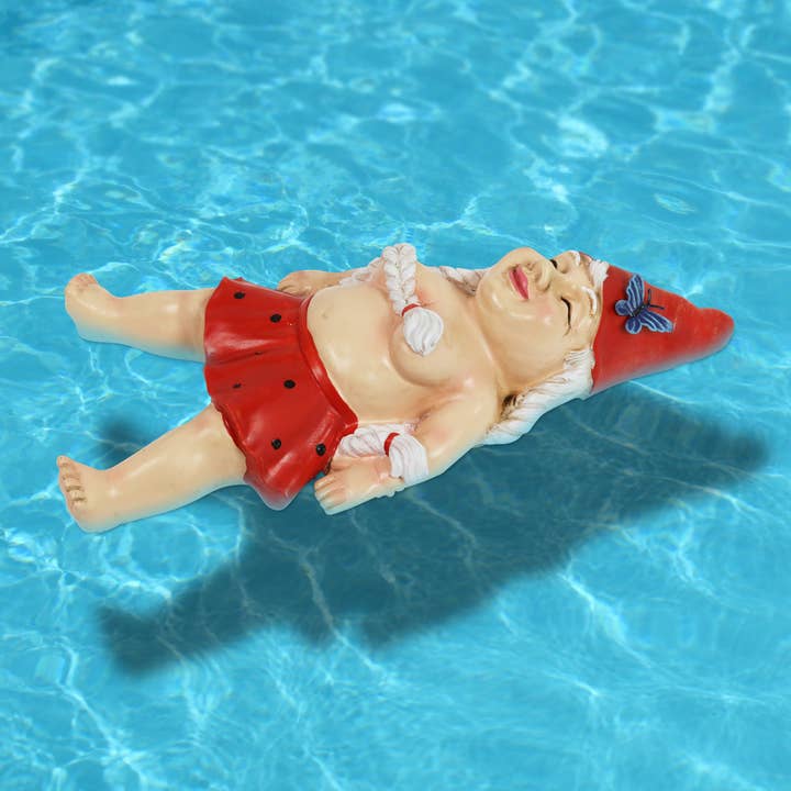 Exhart - Wholesale Outdoor Ornament/Decor - Sunbathing Sally Pool Floater Gnome