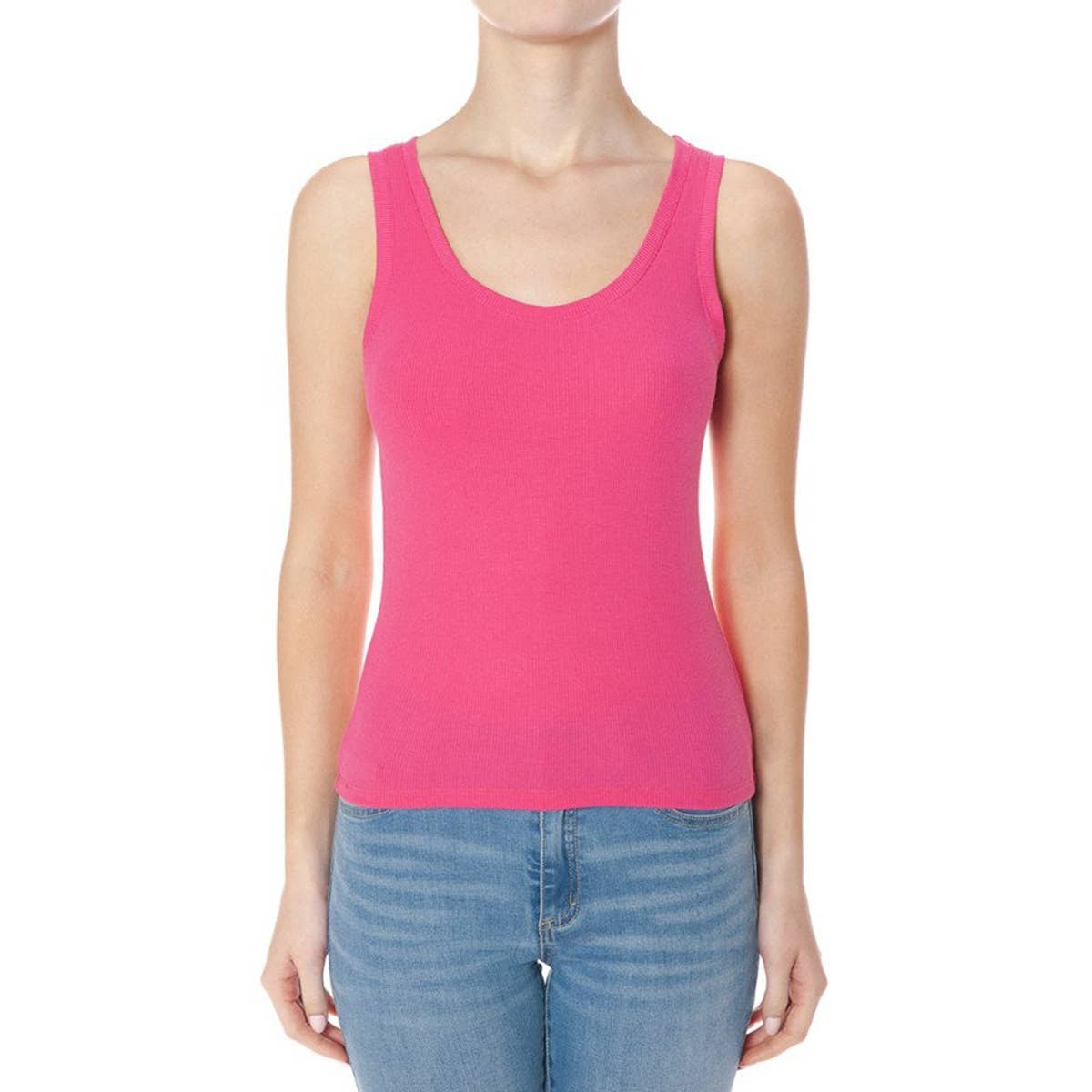 UP CLOTHING - Wholesale Tank Top - Women's - SCOOP NECK RIBBED TANK TOP4